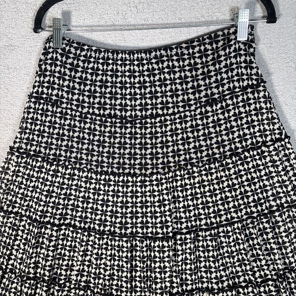 Max Studio Maxi Skirt Women’s Size M Tiered Chiffon Boho Ditsy Girl Ruffle Hem - Picture 11 of 15